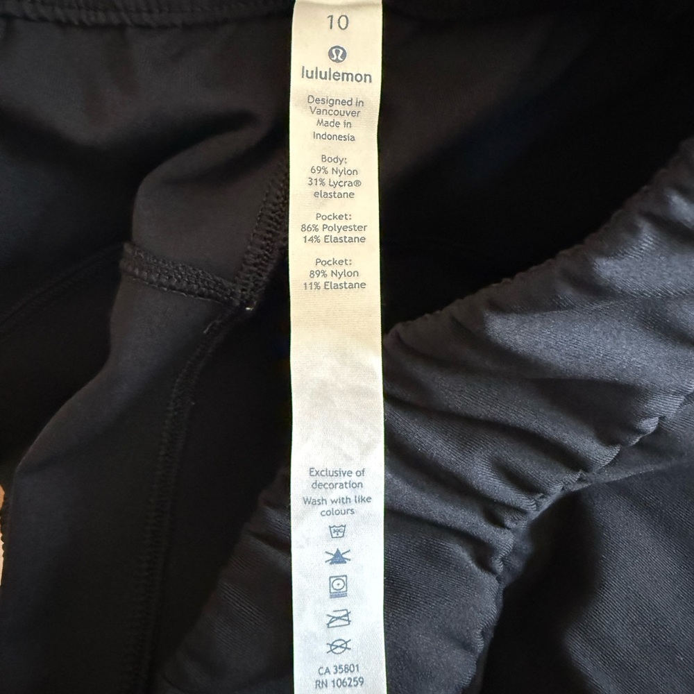 Lululemon On The Fly Pant *28" Black Size 10 - Picture 12 of 15